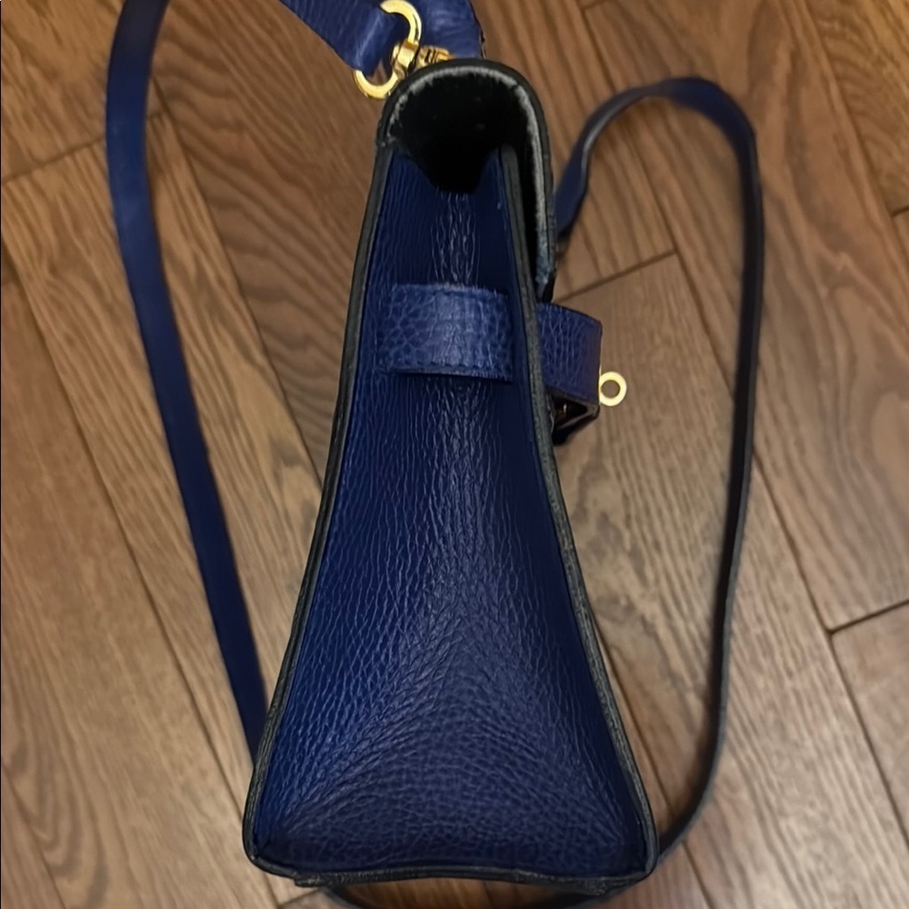 Furla Blue Mini Bag with Gold Hardware - Picture 4 of 9